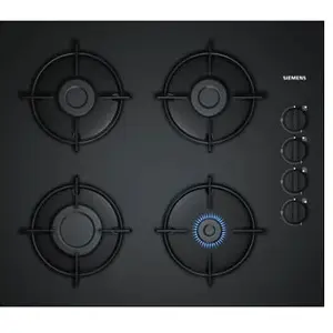 Siemens Siemens iQ100 EO6B6PB10 Table de cuisson au gaz Noir - 4 foyers pas cher