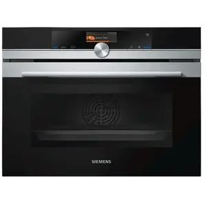 Four intégrable combi vapeur 47l 60cm a+ ecoclean inox Siemens CS656GBS2Vendu parcarrefour