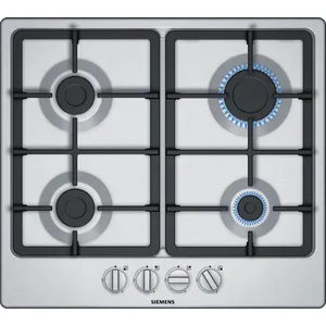 Siemens - table de cuisson gaz 60cm 4 feux inox - eg6b5pb90 TU pas cher