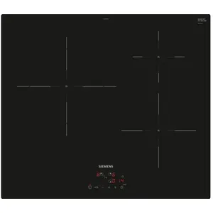 Comparateur de prix : Table de cuisson induction 60cm 3 foyers 4600w noir Siemens EU611BJB5E