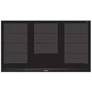 Siemens table de cuisson à induction 90cm 5 feux 11100w noir - ex975lxc1f pas cher