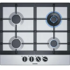 Siemens Table De Cuisson À Gaz 90cm 4 Feux Inox Ec6a5hb90 Iq500 pas cher