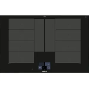 Siemens iQ700 EX875KYW1E Table de cuisson à induction Noir - 4 foyers pas cher