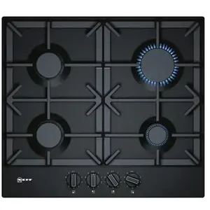 Neff - table de cuisson gaz 60cm 4 feux noir t26ds49s0 - t26ds49s0 pas cher
