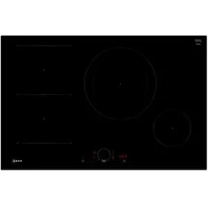 Table de cuisson induction 80cm 4 feux 7400w noir - T58FHS1L0 - NEFF pas cher
