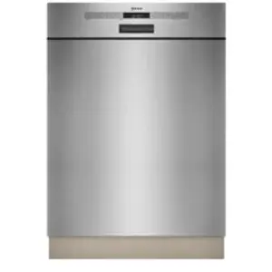NEFF Lave-vaisselle intelligent S125ECS15E, N 50, 60 cm, fabriqué en Allemagne, tiroir à couverts, très silencieux, à séchage ouvert, nettoyage puissant avec Chef 70 °C, en acier brossé, Aqua Stop pas cher