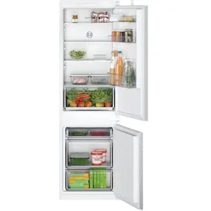 Comparateur de prix : Bosch réfrigérateur combiné intégrable à glissières 267l blanc - KIV865SE0
