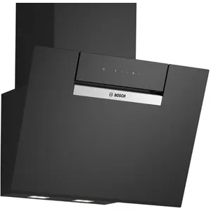 Comparateur de prix : Bosch - hotte décorative inclinée 60cm 768m³h noir  dwk67fn60 - DWK67FN60