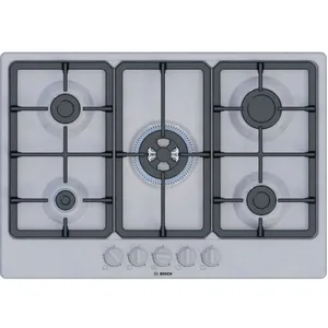 Comparateur de prix : bosch Série 4 Table gaz 75 cm Inox PGQ7B5K90
