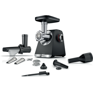 Comparateur de prix : 9 bosch Série 6 Hachoir à viande MultiPower 2100 W Noir, argent métall...