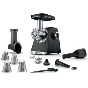 9 bosch Série 6 Hachoir à viande MultiPower 2100 W Noir, argent métall...