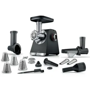 9 bosch Série 6 Hachoir à viande MultiPower 2100 W Noir, argent métall... pas cher