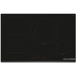 bosch Série 6 Table à induction 80 cm Noir, sans cadre PVS831HC1H pas cher