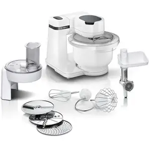 Comparateur de prix : 9 bosch Série 2 Robot pâtissier MUM 700 W Blanc, blanc MUMS2AW21