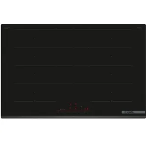 Comparateur de prix : Table de cuisson induction 80cm 4 feux 7400w noir - PXY83KHC1E - BOSCH