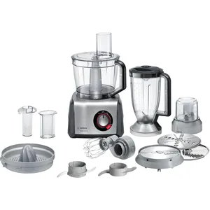 Comparateur de prix : Bosch MC812M844 robot de cuisine 1250 W 3,9 L Noir, Acier inoxydable
