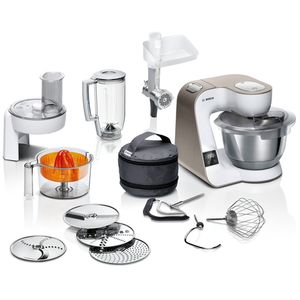 bosch Série 4 Robot pâtissier avec balance MUM 5 1000 W Blanc,  MUM5XW40