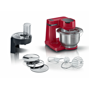 Comparateur de prix : Bosch Bosch MUM Serie 2 MUMS2ER01 - Robot pâtissier - 700 Watt - rouge