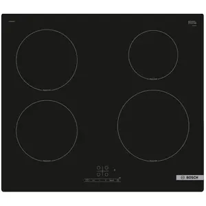 Table de cuisson induction 60cm 4 feux 4600w noir - PUE61RBB5E - BOSCH pas cher