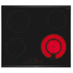 Bosch PKF675FP2E Série 6 table de cuisson électrique 60 cm Noir, Encastrable avec cadre pas cher