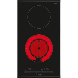 Bosch Domino électrique 30 cm Noir, avec cadre - Série 6 - PKF375FP2E pas cher