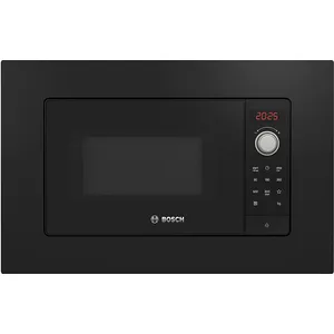 Comparateur de prix : Bosch BFL623MB3 Série 2, Micro-ondes intégrable, 60 x 38 cm, Noir