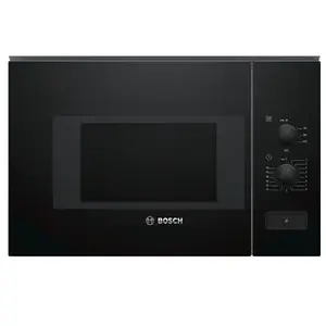 Bosch - micro-ondes solo 20l 800w encastrable noir - bfl520mb0 TU pas cher