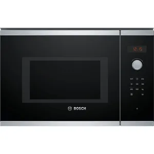 Comparateur de prix : bosch Série 4 Micro-ondes intégrable 59 x 38 cm Inox BFL553MS0