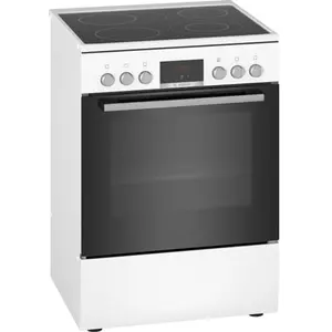 Bosch - cuisinière vitrocéramique a 66l 4 feux blanc hkr39c220 - HKR39C220 pas cher