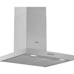 Bosch DWB64BC50, Hotte murale Série 2, 3 vitesses d'aspiration, 60cm, Inox pas cher