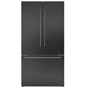Série 200 Réfrigérateur multi-portes congélateur en bas 183 x 90.5 cm Acier brossé noir anti-traces RY295350