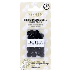 Pressions magiques - Boîte de 8 Boutons pression sans pince 9 mm - Boh...