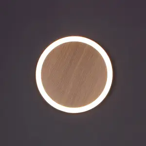 Eco-Light Applique murale LED Morton 3-Step-dim aspect bois 40 cm