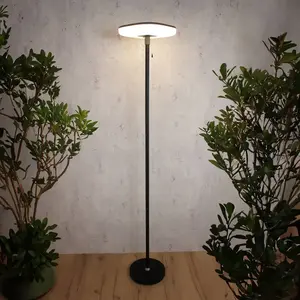 Eco-Light Lampe sur pied solaire à LED rechargeable Solara, noir, haut...