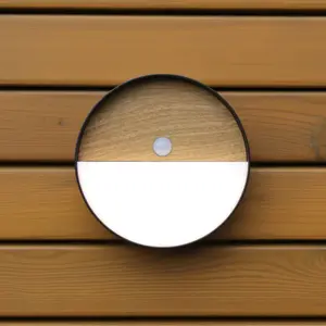 Eco-Light Applique d'extérieur LED rechargeable Meg, couleur bois, Ø 1...