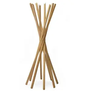 ZANOTTA portemanteau SCIANGAI (Frêne teinté chêne - Bois) pas cher