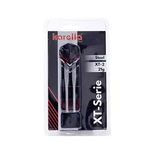 Fléchettes à pointe en acier Karella XT-2 - Noir - 21 grammes