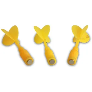Comparateur de prix : Karella Lot de 3 fléchettes magnétiques (jaune)