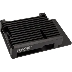 JOY-IT Raspberry Pi 4B Armor Case Block Gehäuse, schwarz pas cher
