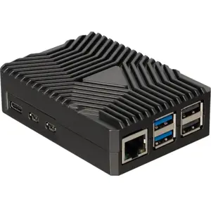 JOY-IT Boîtier en aluminium, RB-AlucaseP5-09, pour Raspberry Pi 5 pas cher