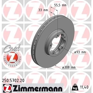 Disque de frein COAT Z 250.5702.20 Zimmermann 250.5702.20 pas cher