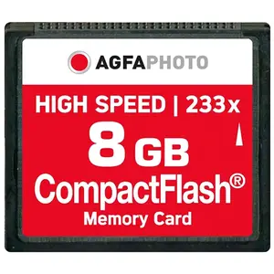 Comparateur de prix : Carte Compact Flash AGFA PHOTO 8 Go - Vitesse de lecture jusqu'à 35 Mo/s