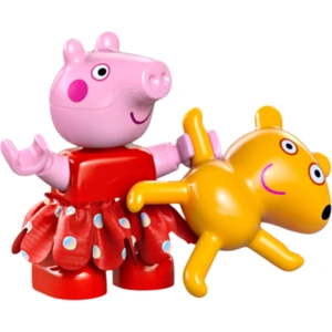 LEGO DUPLO Peppa Pig - Peppa et son ours en peluche pas cher