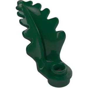 LEGO : 50x élément végétal/feuille, vert foncé