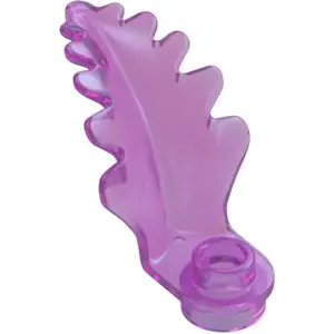 LEGO : 100x élément végétal/feuille, transparent, rose pas cher
