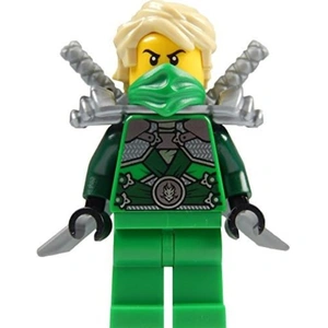 LEGO Ninjago : Mini figurine de Lloyd Garmadon avec 2 katanas argentés pas cher