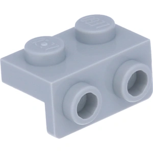LEGO : 20x plaque angulaire gris clair 1x2 / 1x2