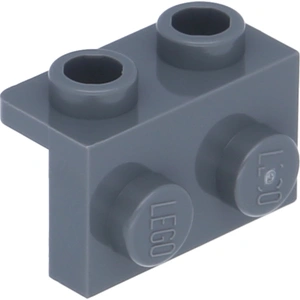 LEGO : 20x Winkelplatte Dunkelgrau 1x2 / 1x2 pas cher