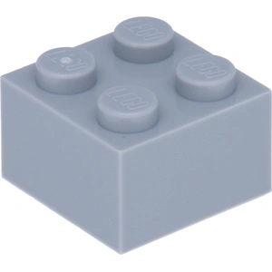 LEGO : 100x Stein 2x2 in hellem Grau pas cher