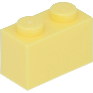 LEGO : 100x Stein 1x2 en 'Bright Light Yellow' (jaune clair) pas cher